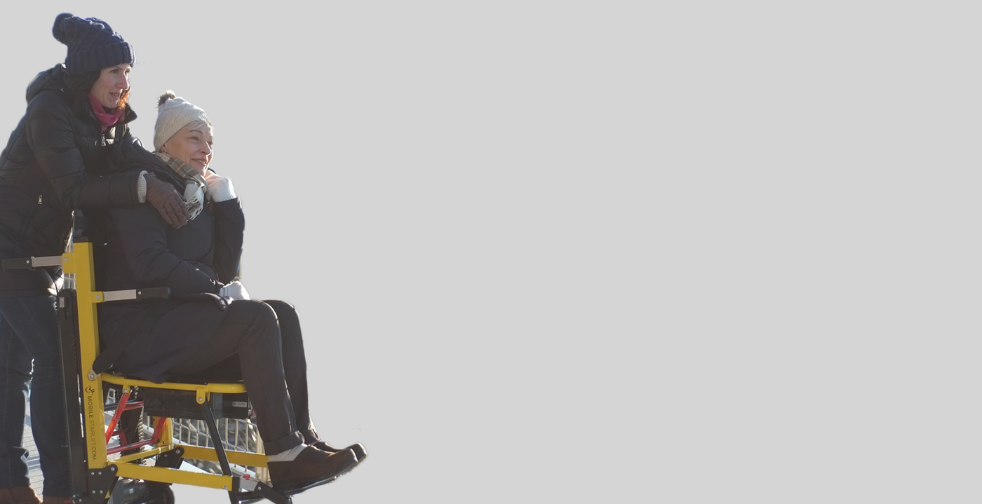 Stairlift banner with product image