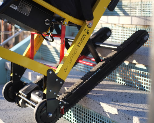 Stairlift being transported