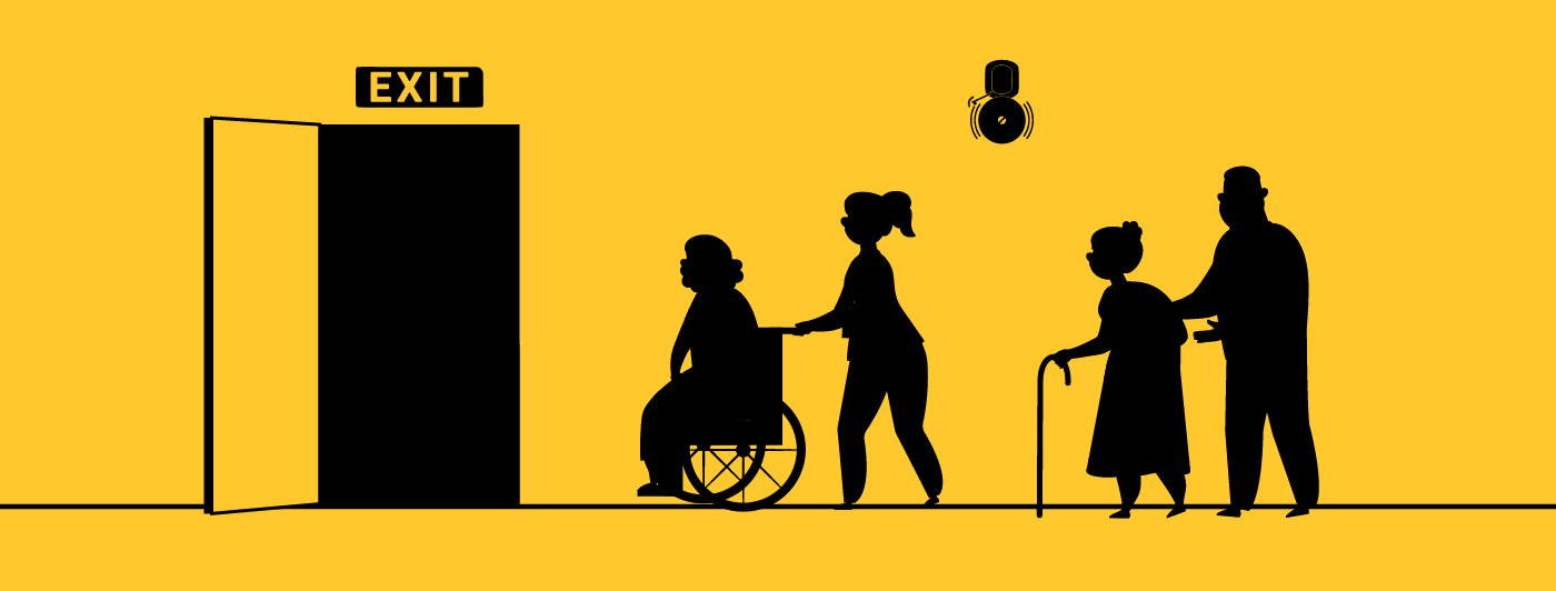 Evacuating an Elderly Person
