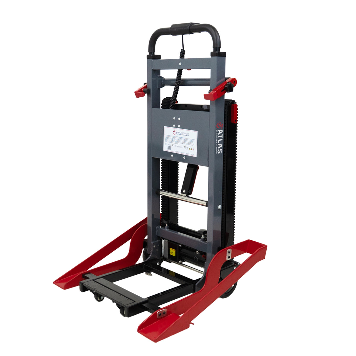 ★DBL★　手すり 4段 滑り止め ワイドペダル付 チェア踏み台 イエロー Atlas Stair Climbing Wheelchair Lift | No In and Out Transfer