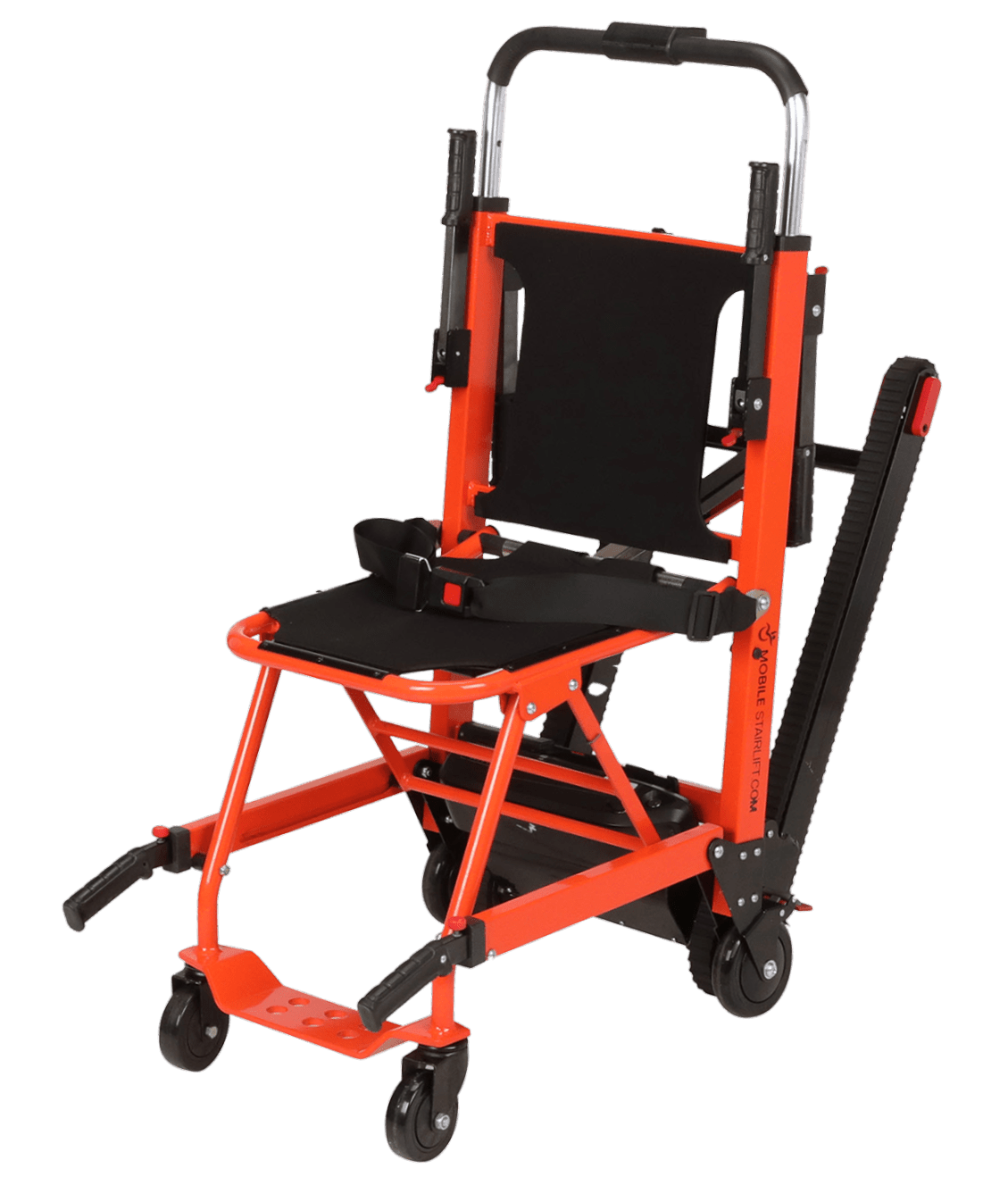 Helix portable stairlift chair for curved, spiral and straight staircases, rated 400 lb