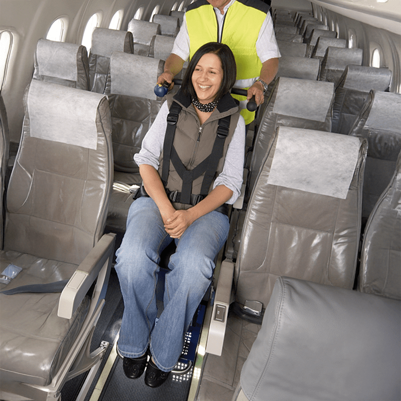 Aero Aviation Portable Stair Climbing Chair - Safe, Comfortable, and Reliable Passenger Transport for Airport Boarding