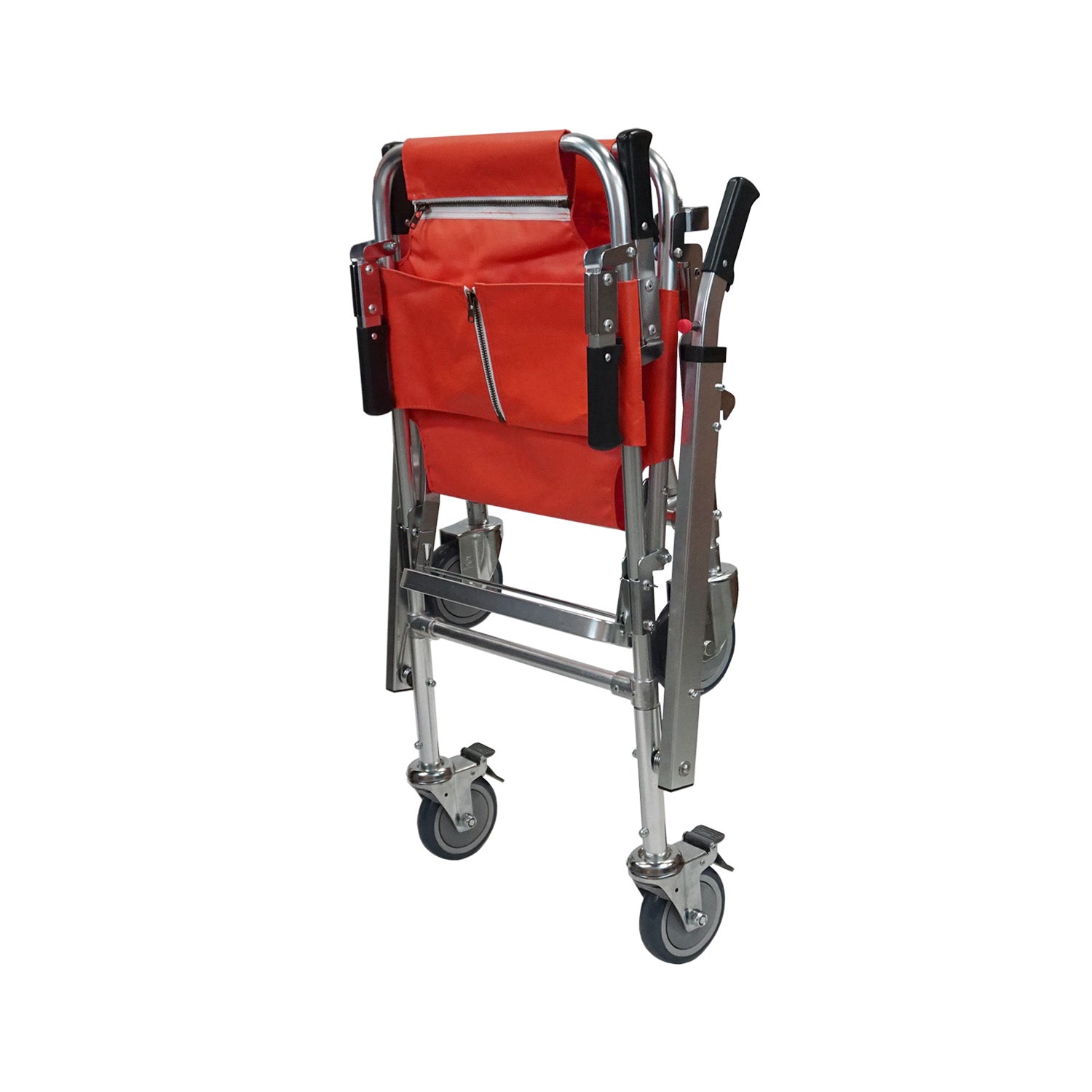 HyperLite evacuation stair chair folded flat for compact portable storage