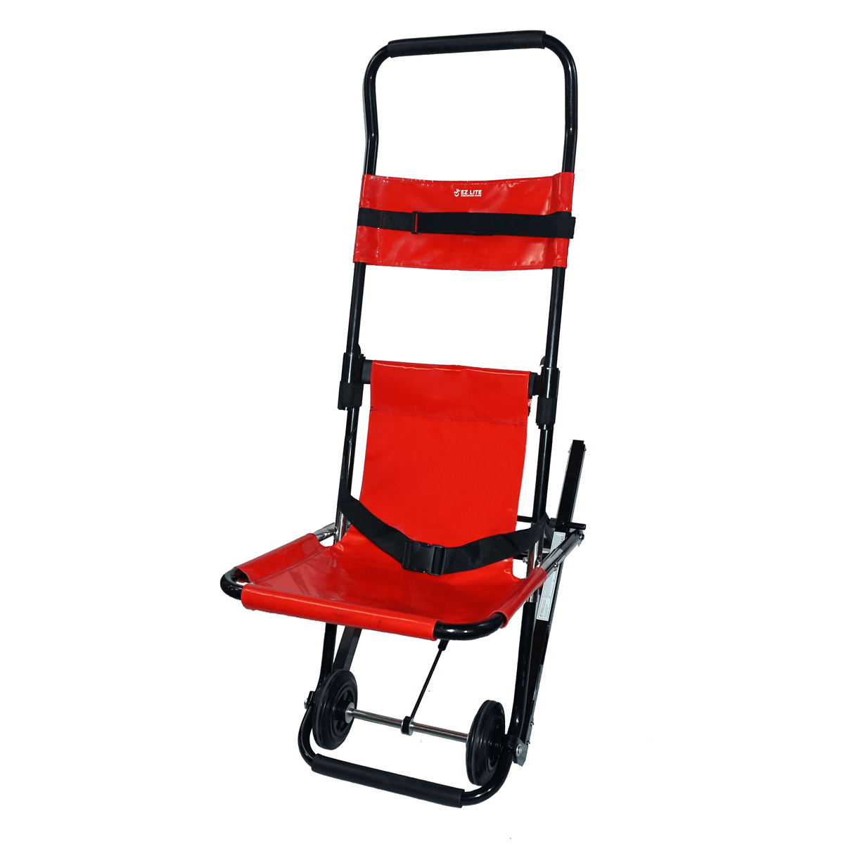 EZ LITE lightweight evacuation stair chair with dual wheels, no tracks required, 350 lb capacity