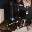 Mobile stairlift on stairs