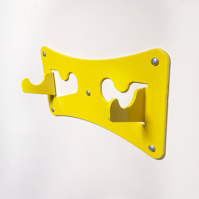 Wall Mount Storage Hook for Powered Mobile Stairlifts, powder coated steel bracket installed on wall