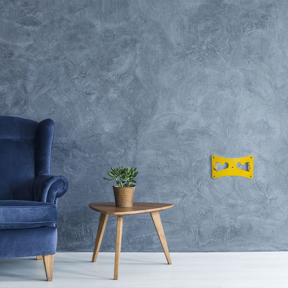 Wall Mount Storage Hook for Powered Mobile Stairlifts installed discreetly in a modern living room